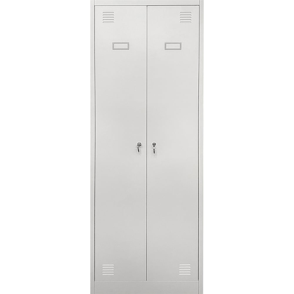 Изображение товара Металлический шкаф для одежды Garnelle двухдверный 1850x800x500 мм серый