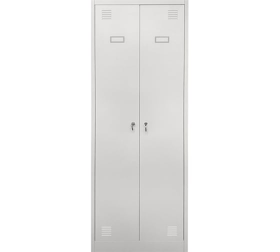 Изображение товара Шкаф металлический для одежды двухдверный Garnelle с полками для обуви, 1850x800x500мм 2L-B1A-800