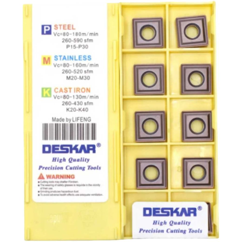 Изображение товара Пластина для точения DESKAR SNMG120412 MS LF6018S, 10 шт