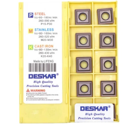 Изображение товара Пластина для точения DESKAR SNMG120412 MS LF6018S 10 шт 00-00052049