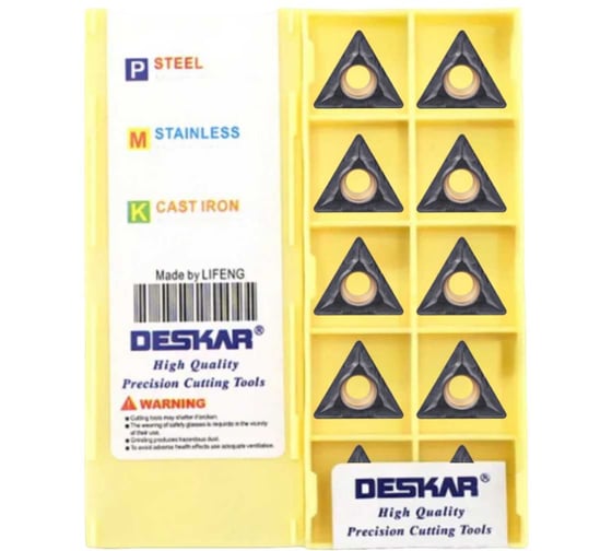 Изображение товара Пластина для точения DESKAR TCMT16T308 LF3018 10 шт 00-00052074