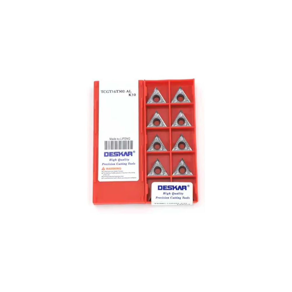 Изображение товара Пластина для точения DESKAR TCGT16T302 AL K10 10 шт
