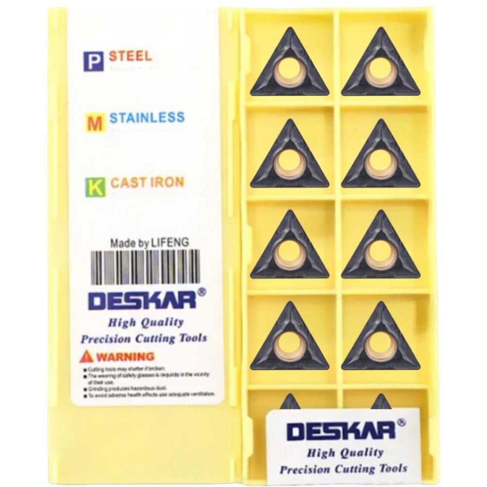Изображение товара Пластина для точения DESKAR TCMT110208 LF3018, 10 штук