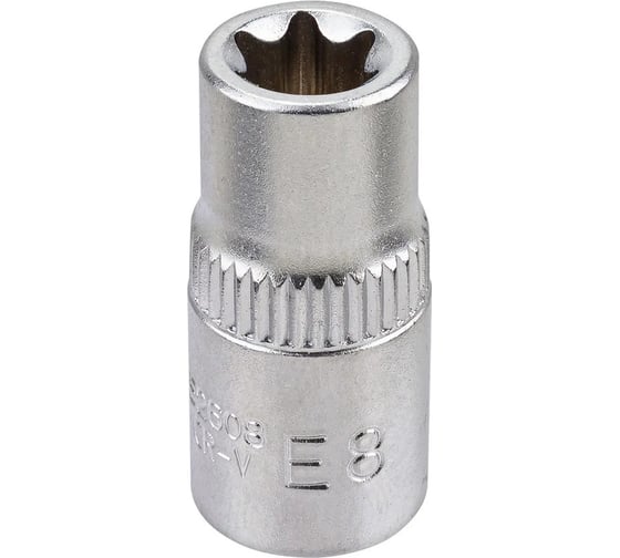 Изображение товара Головка Е-профиль Rockforce E8, 1/4 (к-т 30шт) RF LIGHT-52608/к-т 30шт/(63183)