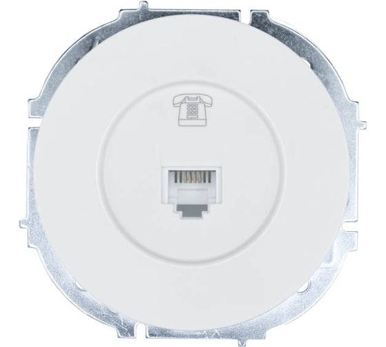 Изображение товара Розетка телефонная Lezard OSEN евро, белая 743-0288-137