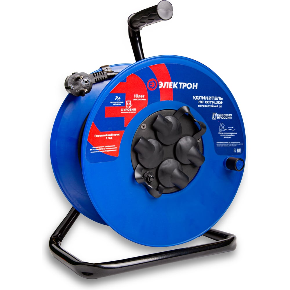 Изображение товара Удлинитель морозостойкий АТЛАНТ Электрон 3х1.5 40м на катушке IP44