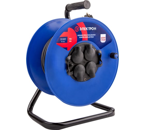 Изображение товара Удлинитель морозостойкий КГ АТЛАНТ Электрон 2х2, 5 50м на катушке IP44 EL70142