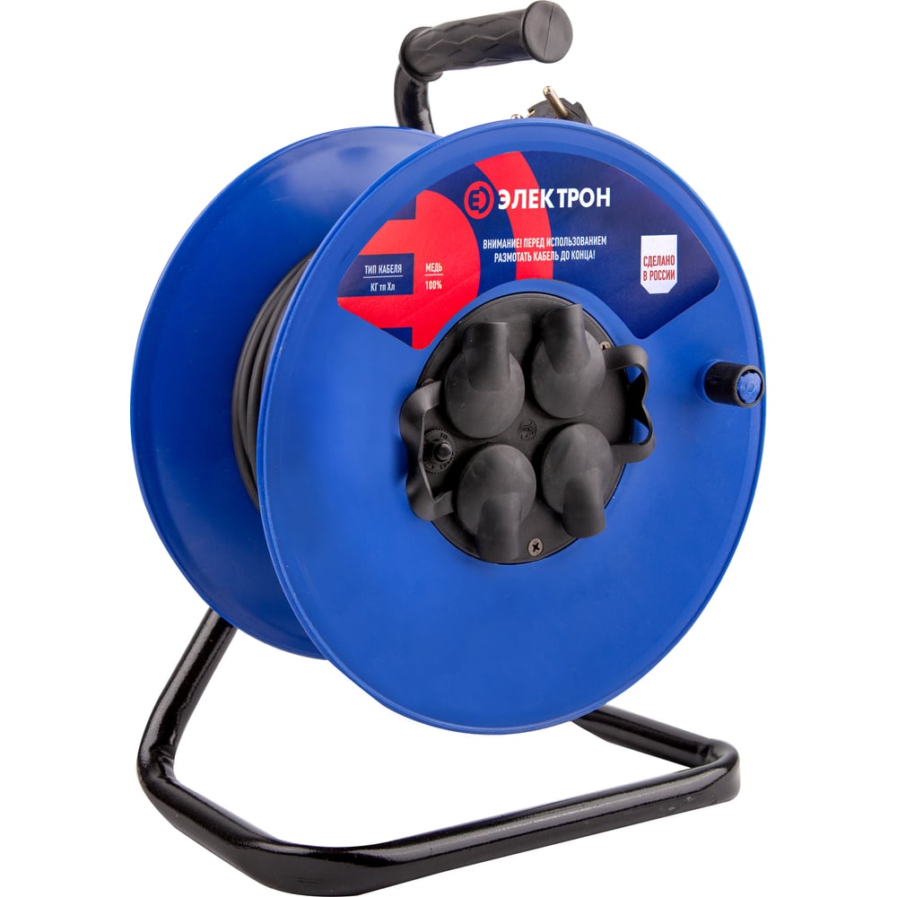 Изображение товара Морозостойкий удлинитель 20м АТЛАНТ Электрон 2х2,5 на катушке IP44