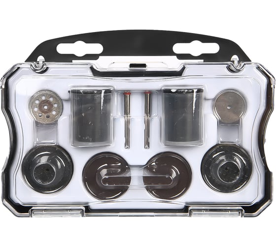 Изображение товара Набор оснастки для гравера Deli (90 шт) DH-ZMT03-EH1 хвостовик 3.2мм, пласт. кейс 213394