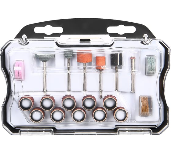 Изображение товара Набор оснастки для гравера Deli (40 шт) DH-ZMT01-EH1 хвостовик 3.2мм, пласт. кейс 213393