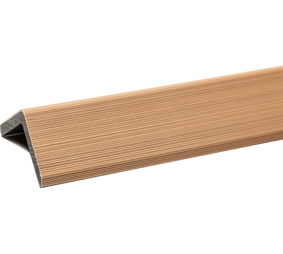 Изображение товара Уголок торцевой Экодекинг Скай, 3 м, цвет Бук, упаковка 3 шт. 4687207107488