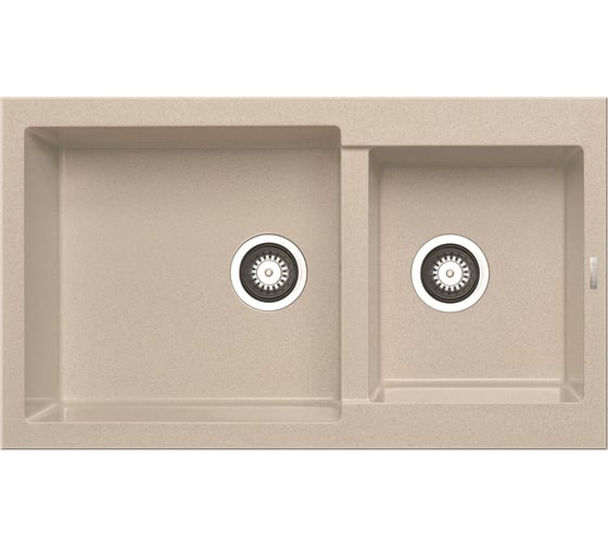 Изображение товара Мойка Pyramis Pyragranite ALAZIA 86x50, 2Β бежевый 79811911