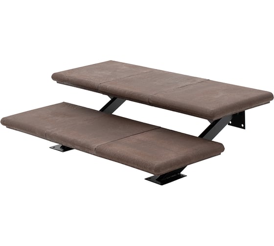 Изображение товара Модульная лестница weeco 2 ступени 660х1050х300мм цвет шоколад ЛМШ2