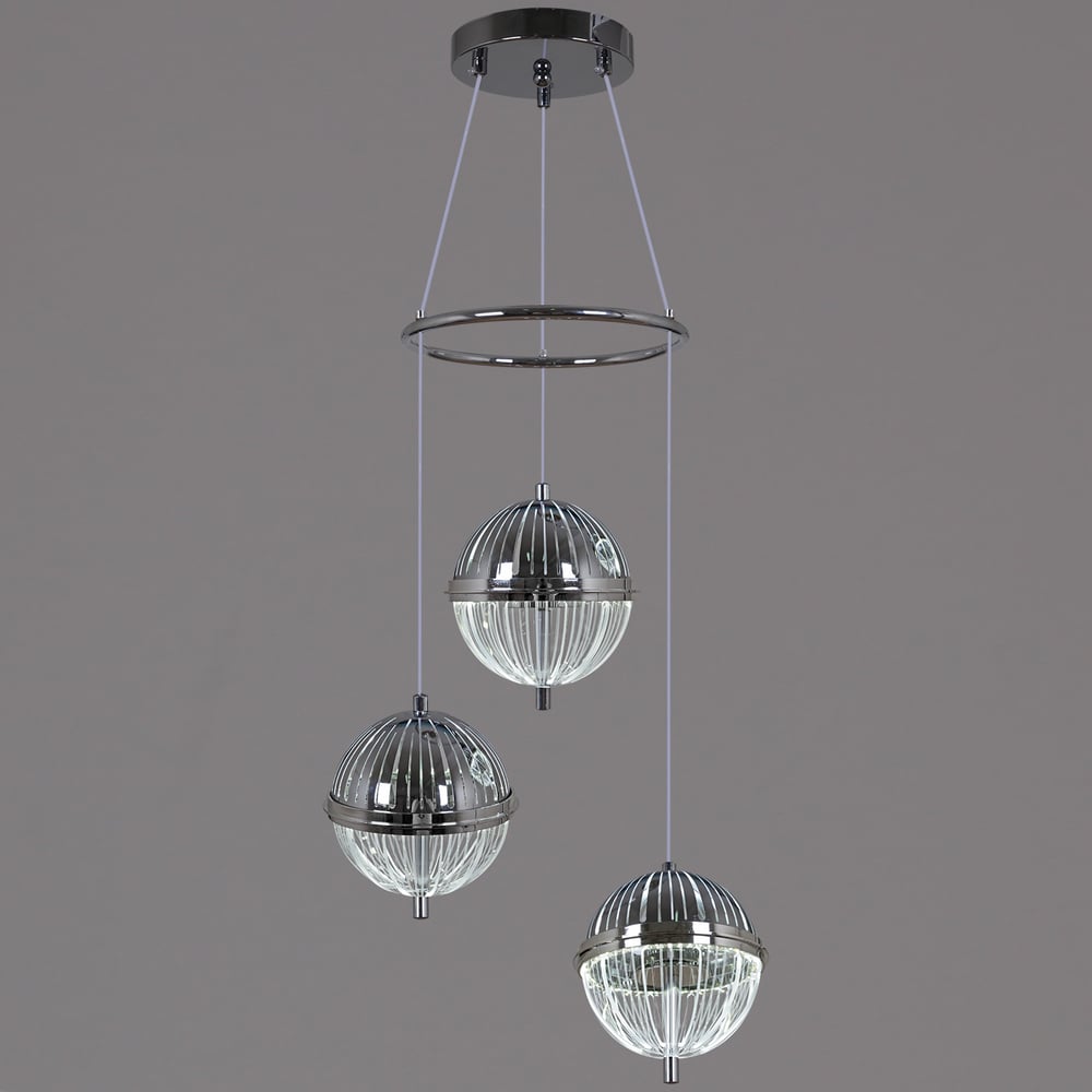 Изображение товара Подвесной светодиодный светильник ReLuce 05880-0.9-03 CR модерн хром 36 см