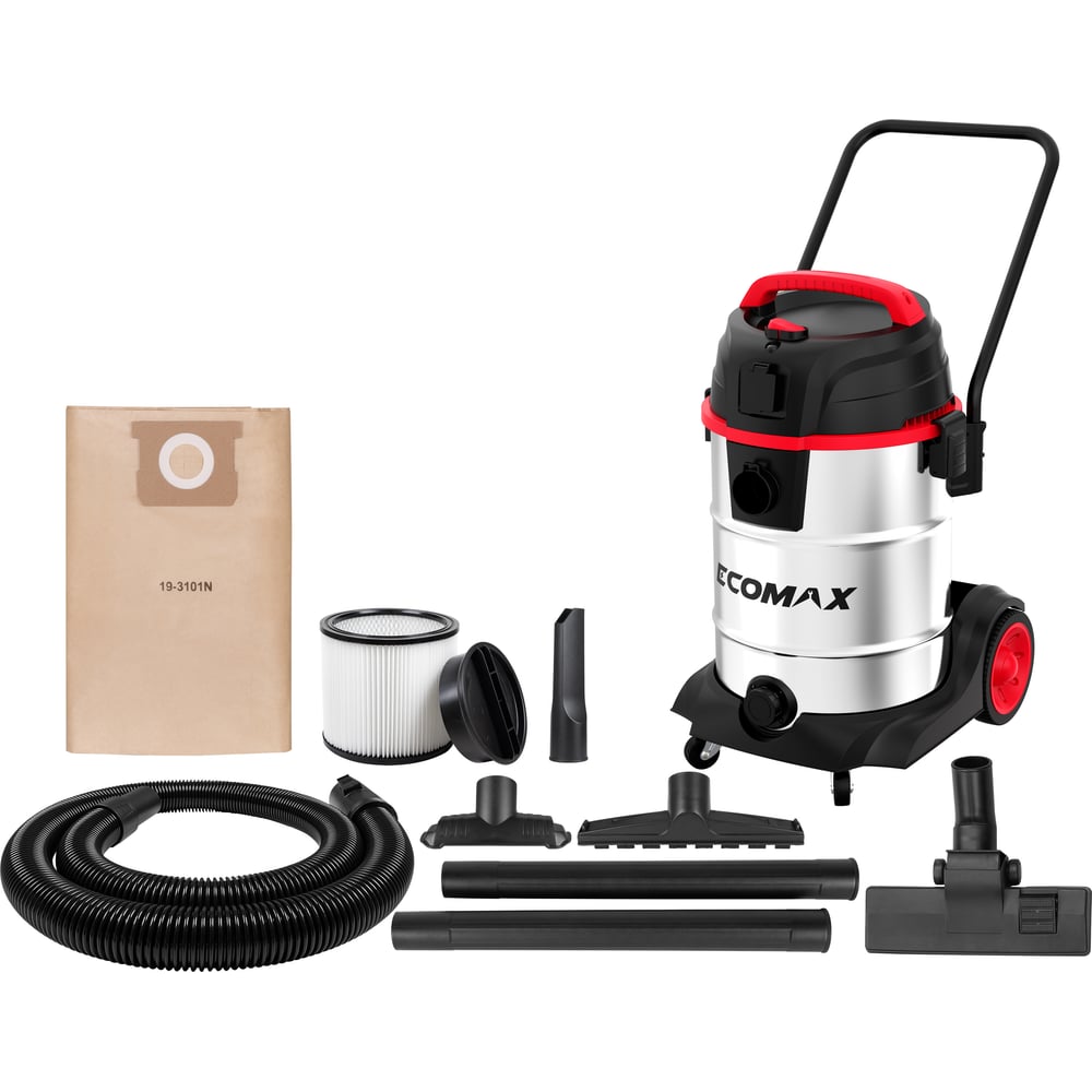Изображение товара Пылесос для сухой и влажной уборки ECOMAX EM19502E-10B 38Л