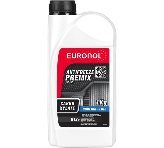 Изображение товара Охлаждающая жидкость EURONOL ANTIFREEZE CARBOXYLATE READY G12+, красный, 1 кг 80216
