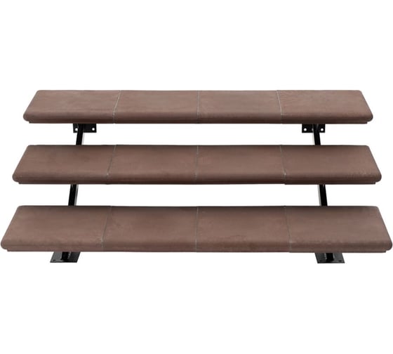 Изображение товара Модульная лестница weeco 3 ступени цвет шоколад ЛМШ3-4