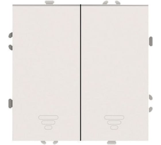 Изображение товара Выключатель 2-клавишный STEKKER самовозвратный (механизм), 250В, 10А, серия Эмили, RSW10-5113-08, кашемир, soft touch 50365