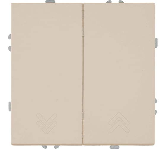 Изображение товара Выключатель 2-клавишный STEKKER самовозвратный (механизм), 250В, 10А, серия Эмили, RSW10-5113-08, кашемир, soft touch 50365