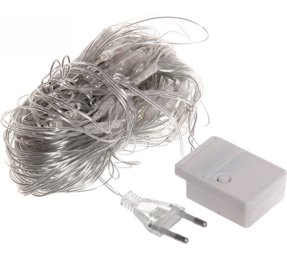 Изображение товара Гирлянда для дома Серпантин СЕТКА ш1, 5* в1, 5м 120 ламп LED, прозрачный провод, 8 режим, IP-20, Мультицвет 196-282