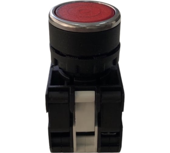 Изображение товара Нажимная круглая кнопка Emas красная, с фиксацией, 250 В AC, 4 А, 12-30 В AC/DC, B162FK