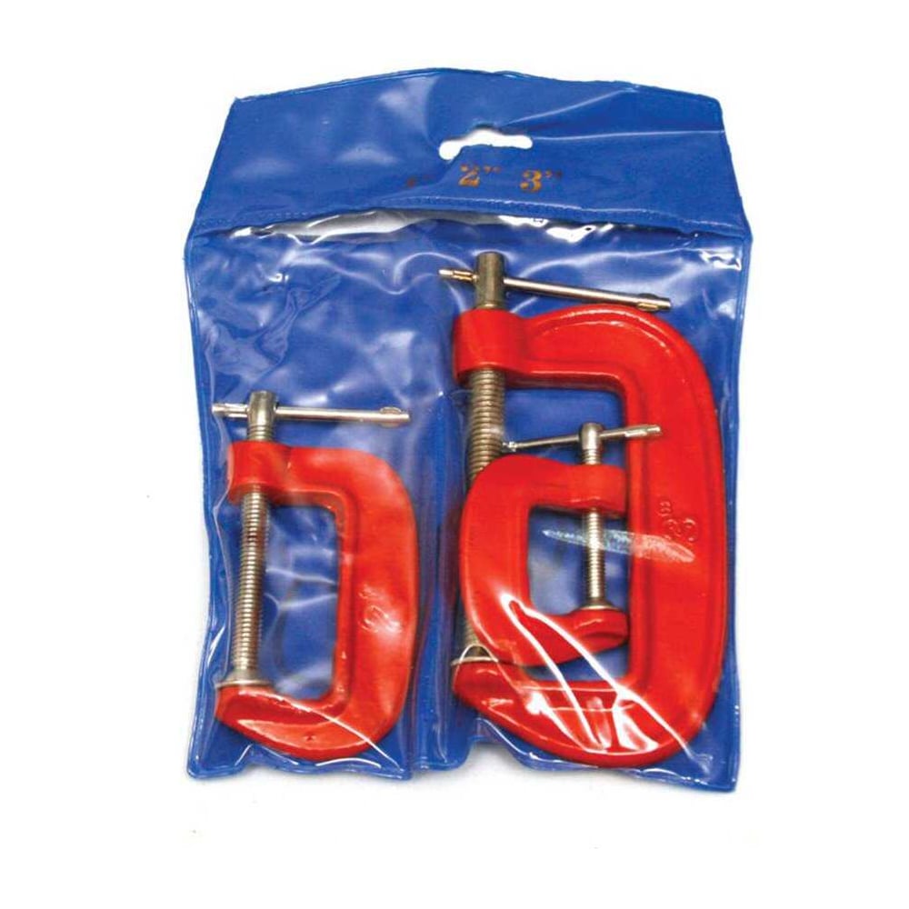 Изображение товара Струбцина G-образная BARTEX набор 3 шт для крепления по дереву и металлу