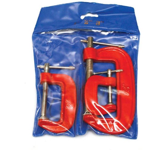 Изображение товара Струбцина G-образная BARTEX набор 3 шт - 25, 50, 75 мм, Мини, 30010 161673