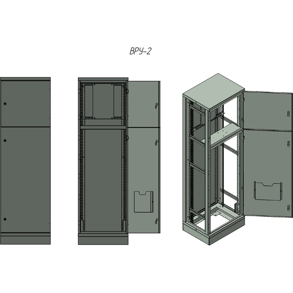 Изображение товара Корпус ВРУ-2 ЭПМ цельносварной IP54 2000х1000х450