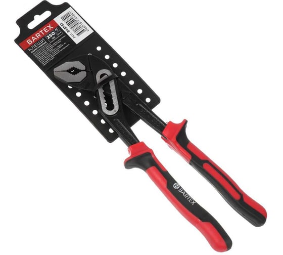 Изображение товара Клещи переставные BARTEX рук двухкомп, полированные, 250 мм 343537