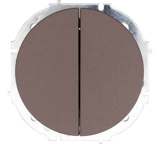 Изображение товара Выключатель двойной Lezard OSEN шоколад 743-7388-101