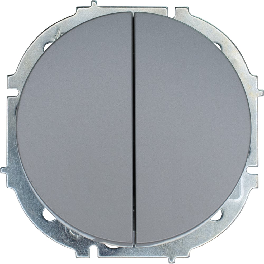 Изображение товара Двойной выключатель Lezard OSEN серый матовый 743-7488-101