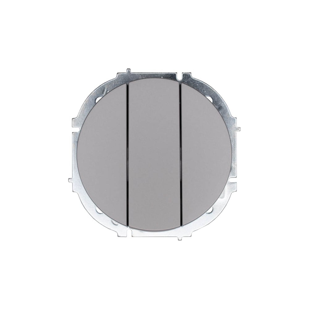 Изображение товара Выключатель тройной Lezard OSEN серый матовый 743-7488-109