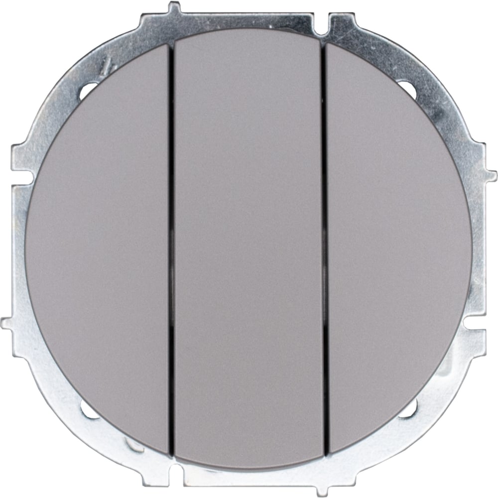 Изображение товара Выключатель тройной Lezard OSEN серый матовый 743-7488-109 для освещения