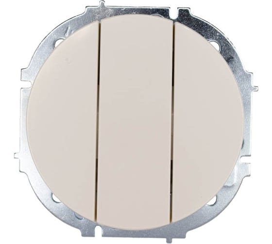 Изображение товара Выключатель тройной Lezard OSEN слоновая кость 743-9088-109