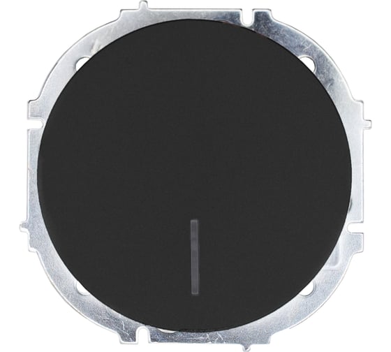 Изображение товара Выключатель с подсветкой чёрный бархат Lezard OSEN 743-4288-111