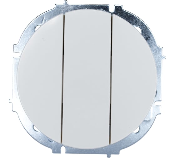 Изображение товара Выключатель тройной белый Lezard OSEN 743-0288-109