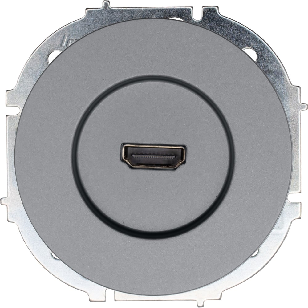 Изображение товара Розетка HDMI Lezard OSEN серый матовый 743-7488-203