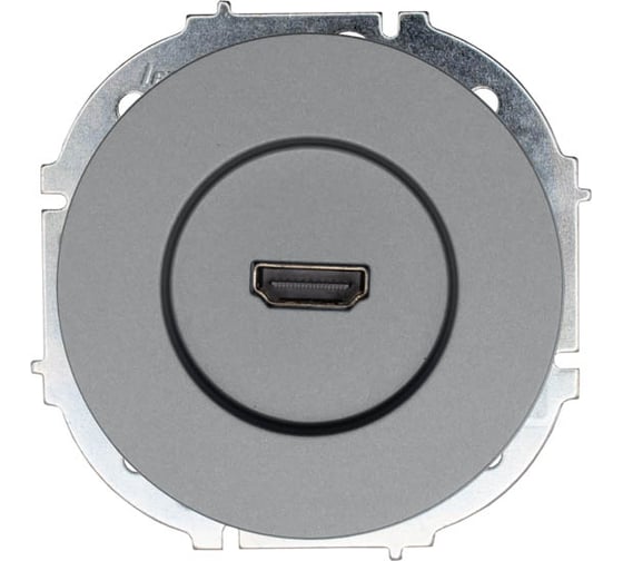 Изображение товара Розетка HDMI Lezard OSEN серый матовый 743-7488-203