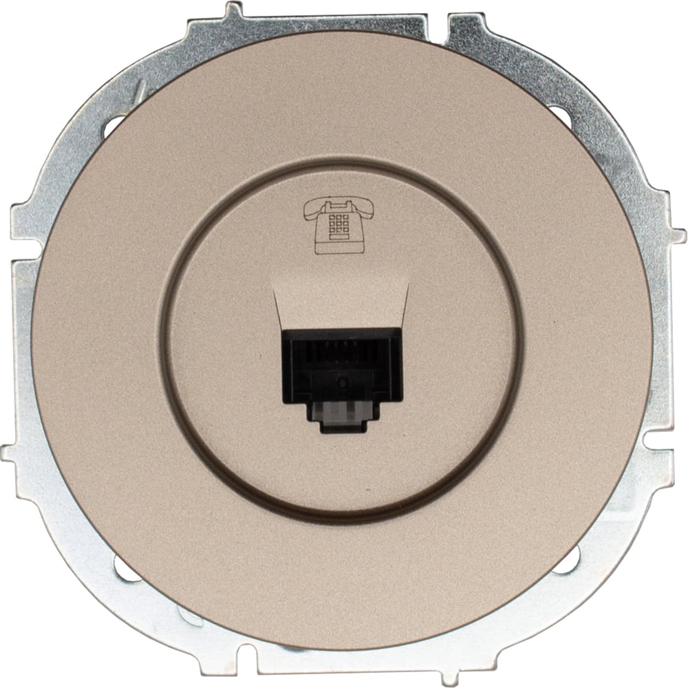 Изображение товара Розетка телефонная Lezard OSEN евро титан 743-3788-137