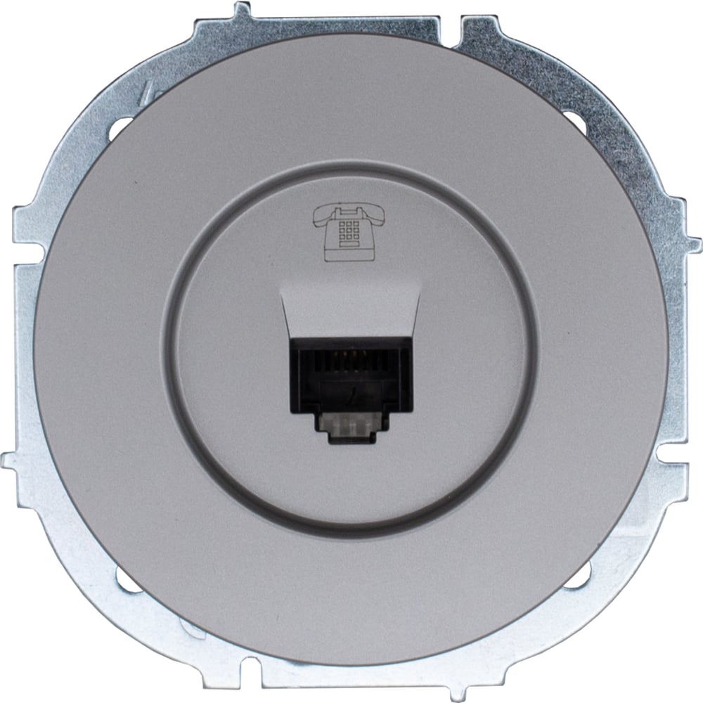 Изображение товара Телефонная розетка Lezard OSEN серый матовый