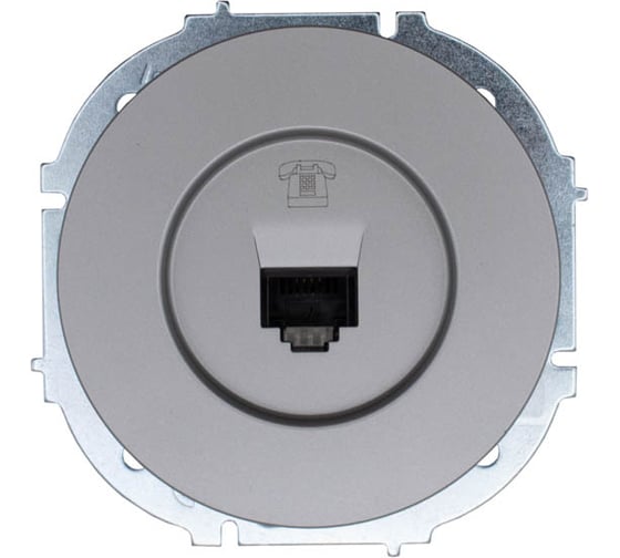 Изображение товара Розетка телефонная Lezard OSEN евро, серый матовый 743-7488-137