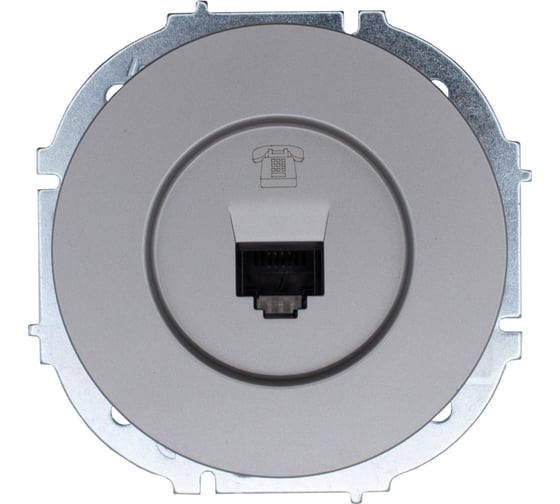 Изображение товара Розетка телефонная евро Lezard OSEN серый матовый 743-7488-137