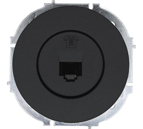 Изображение товара Розетка телефонная Lezard OSEN евро, чёрный бархат 743-4288-137