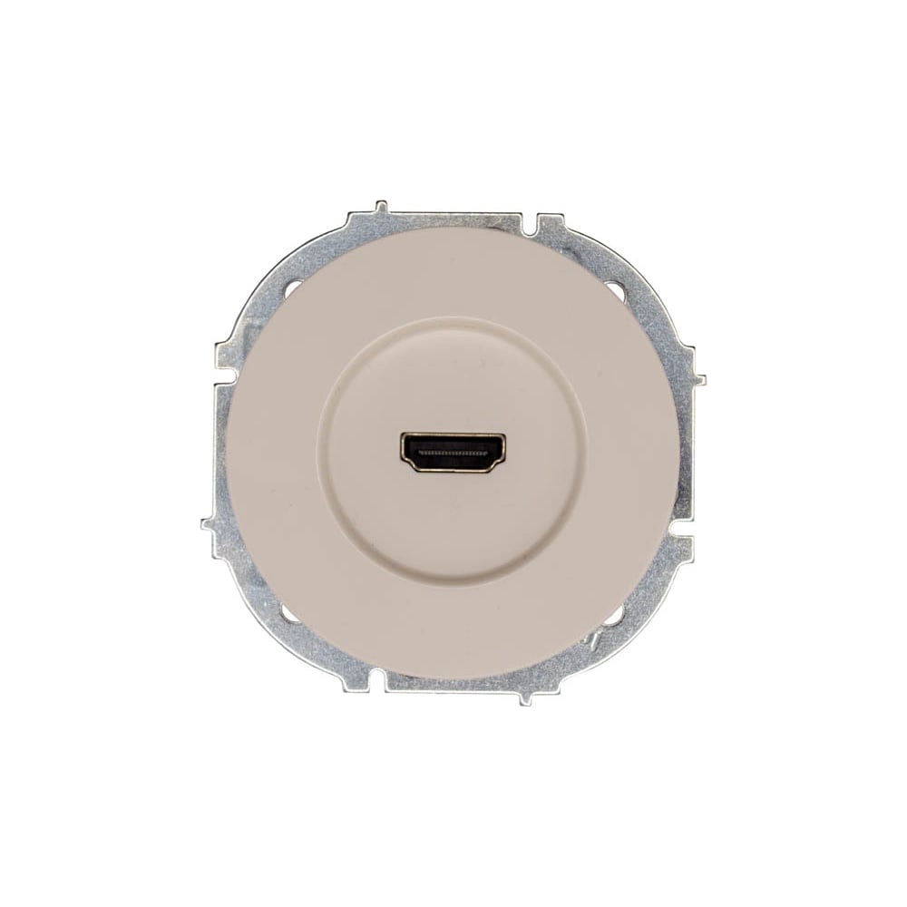 Изображение товара Розетка HDMI Lezard OSEN слоновая кость компактная встроенная