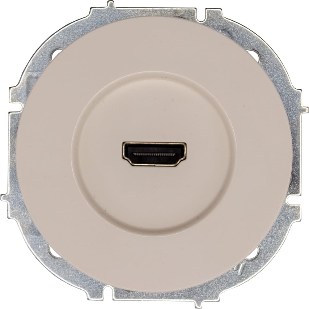 Изображение товара Розетка HDMI Lezard OSEN слоновая кость компактная встроенная