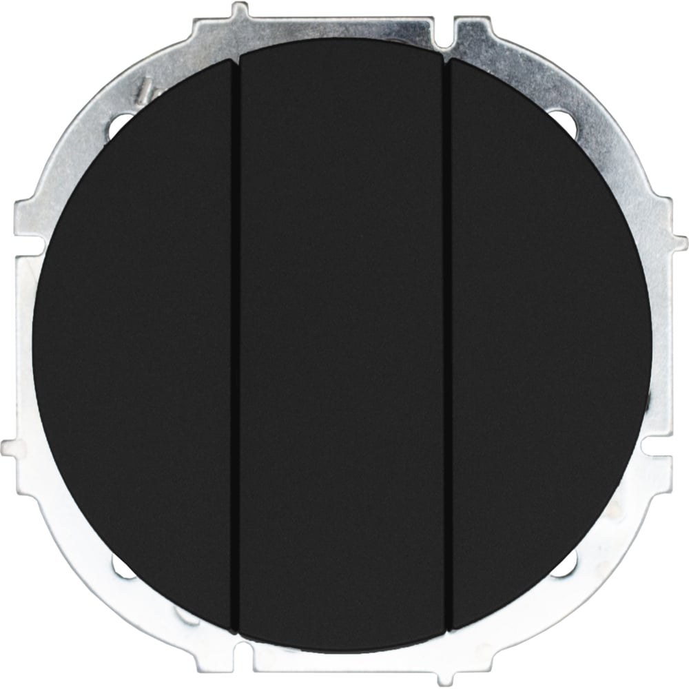 Изображение товара Выключатель тройной Lezard OSEN черный бархат 743-4288-109