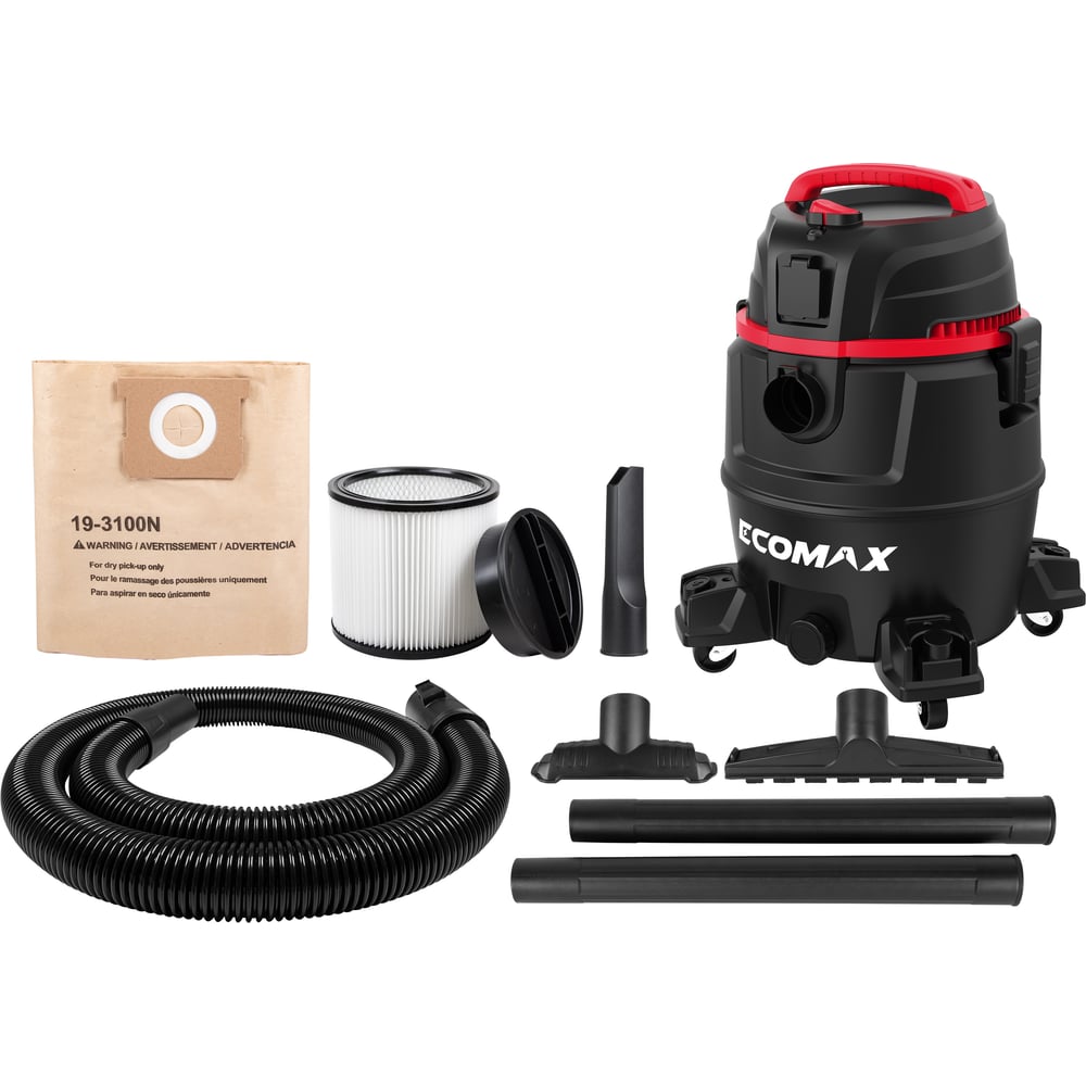 Изображение товара Промышленный пылесос ECOMAX EM19403PE-8A для сухой и влажной уборки