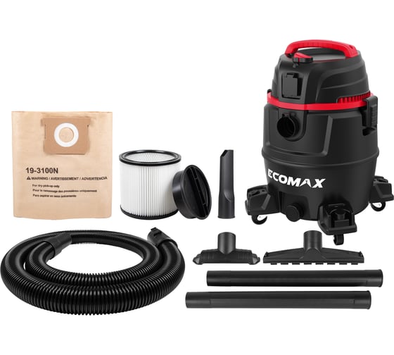 Изображение товара Пылесос из полипропилена 30Л ECOMAX EM19403PE-8A