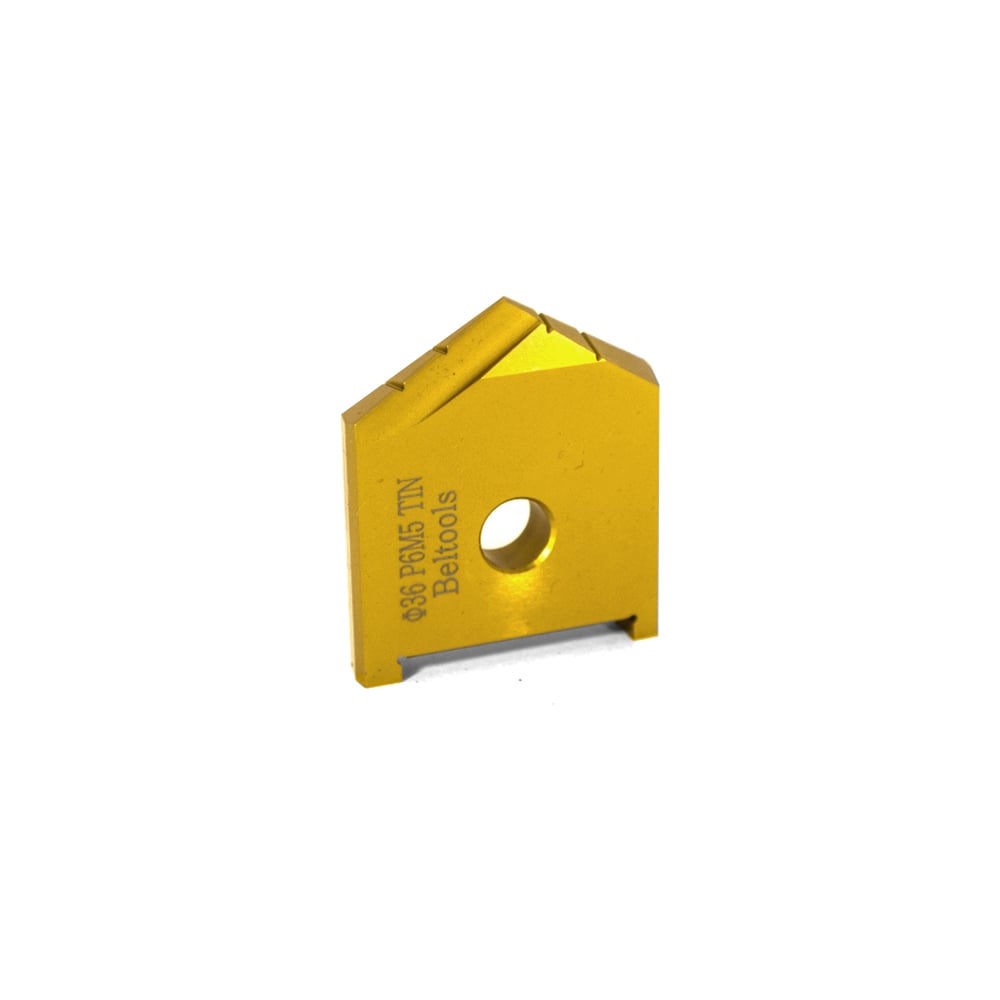 Изображение товара Сверло перовое пластина 36 мм R6М5 TiN по металлу ГОСТ 25526-82