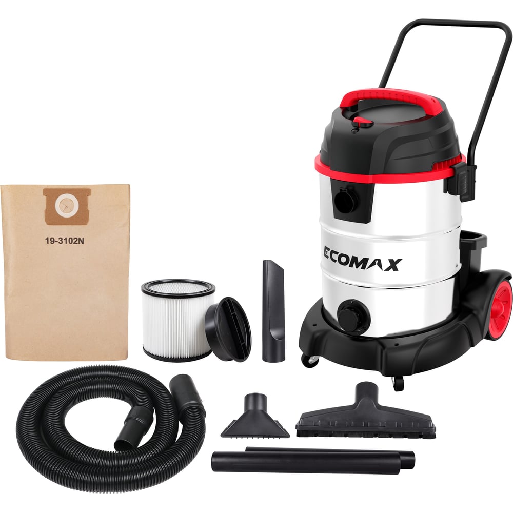 Изображение товара Пылесос ECOMAX EM19601-16B для сухой и влажной уборки 60Л